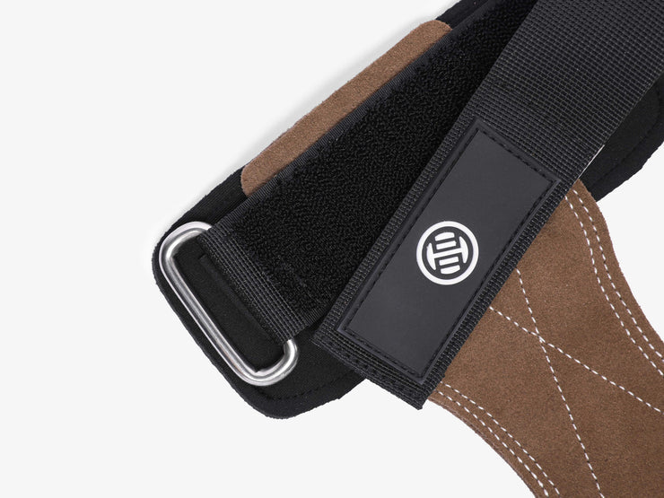 LUXIAOJUN Leather Deadlift Grip