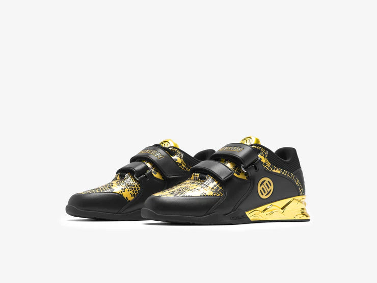 LUXIAOJUN PowerPro Weightlifting Shoes The Limited Snake Edition (Black Gold)