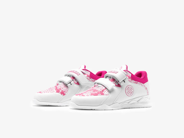 LUXIAOJUN PowerPro Weightlifting Shoes The Limited Snake Edition (Pink White)