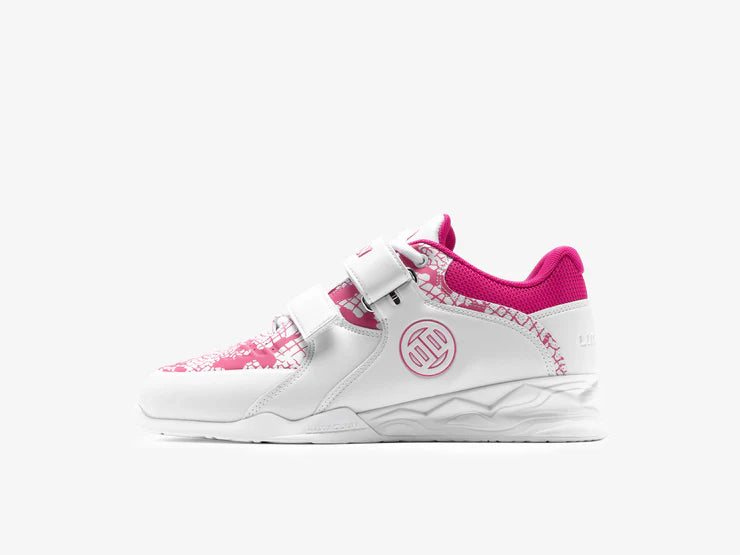 LUXIAOJUN PowerPro Weightlifting Shoes The Limited Snake Edition (Pink White)
