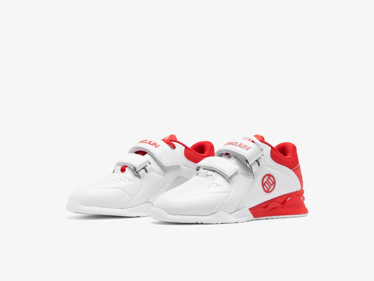 LUXIAOJUN PowerPro Weightlifting Shoes (Red and White)