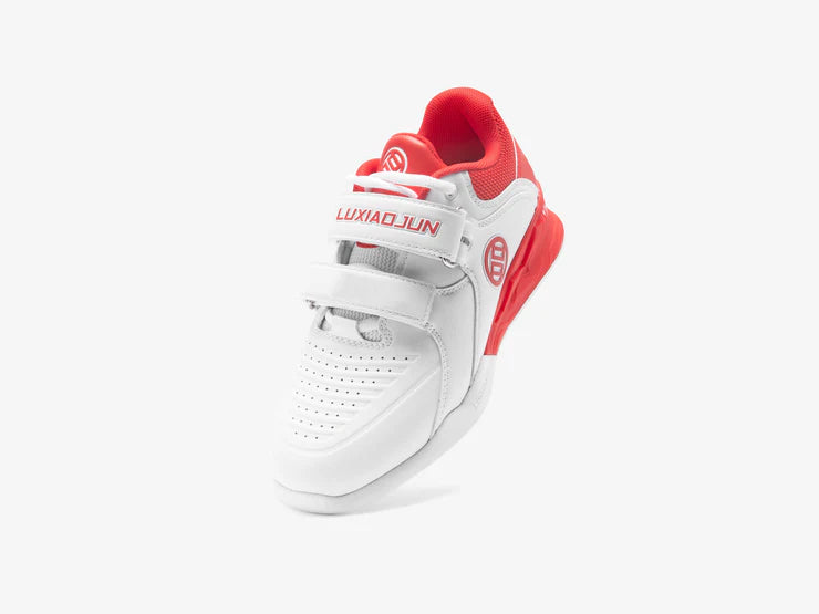LUXIAOJUN PowerPro Weightlifting Shoes (Red and White)