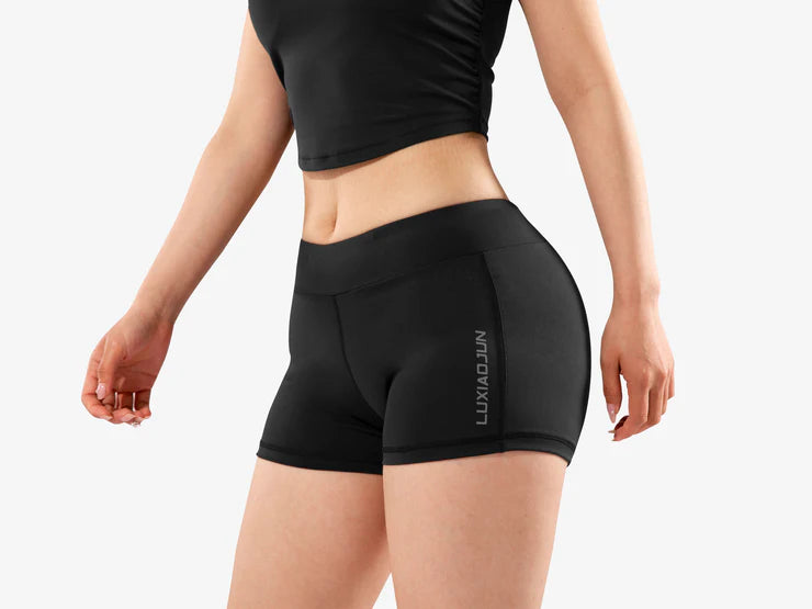 LUXIAOJUN Women's Workout Training Compression Shorts Pants